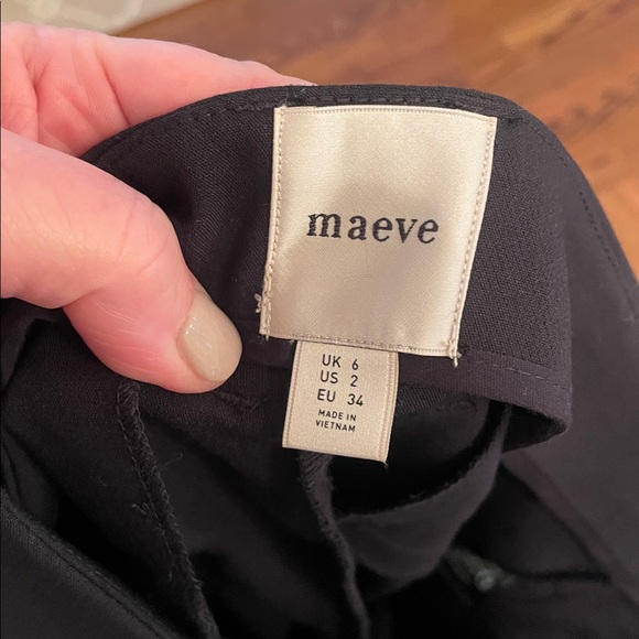 Anthropologie Maeve midnight trouser pant sz 2 - Picture 6 of 7